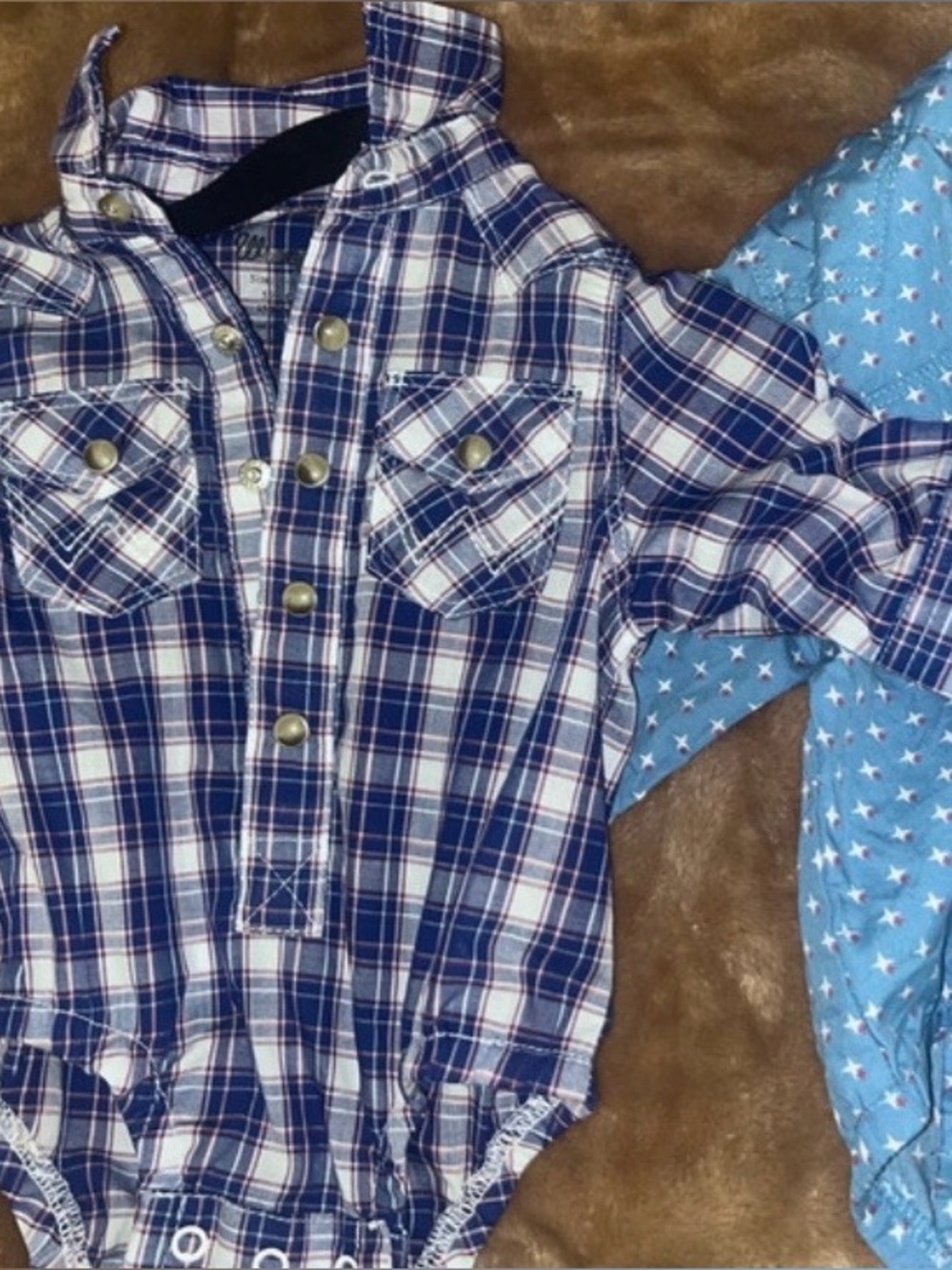 Long sleeve wrangler onesies